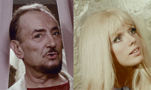 Le diabolique Pierre Brasseur / Anny Duperey en bombasse de Vénus