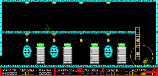 Éclairer l'échelle la fait apparaître