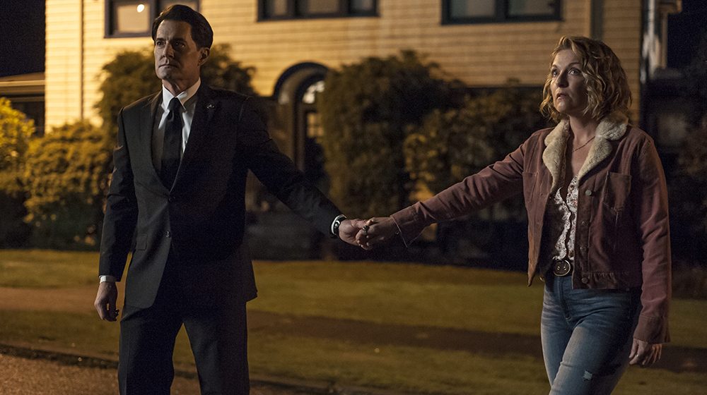 Dale Cooper et un clone de Laura Palmer dans Twin Peaks: The Return